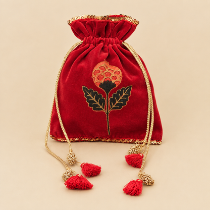 Red Anar Velvet Potli (500g)