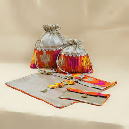 Phulkari Tissue Potli