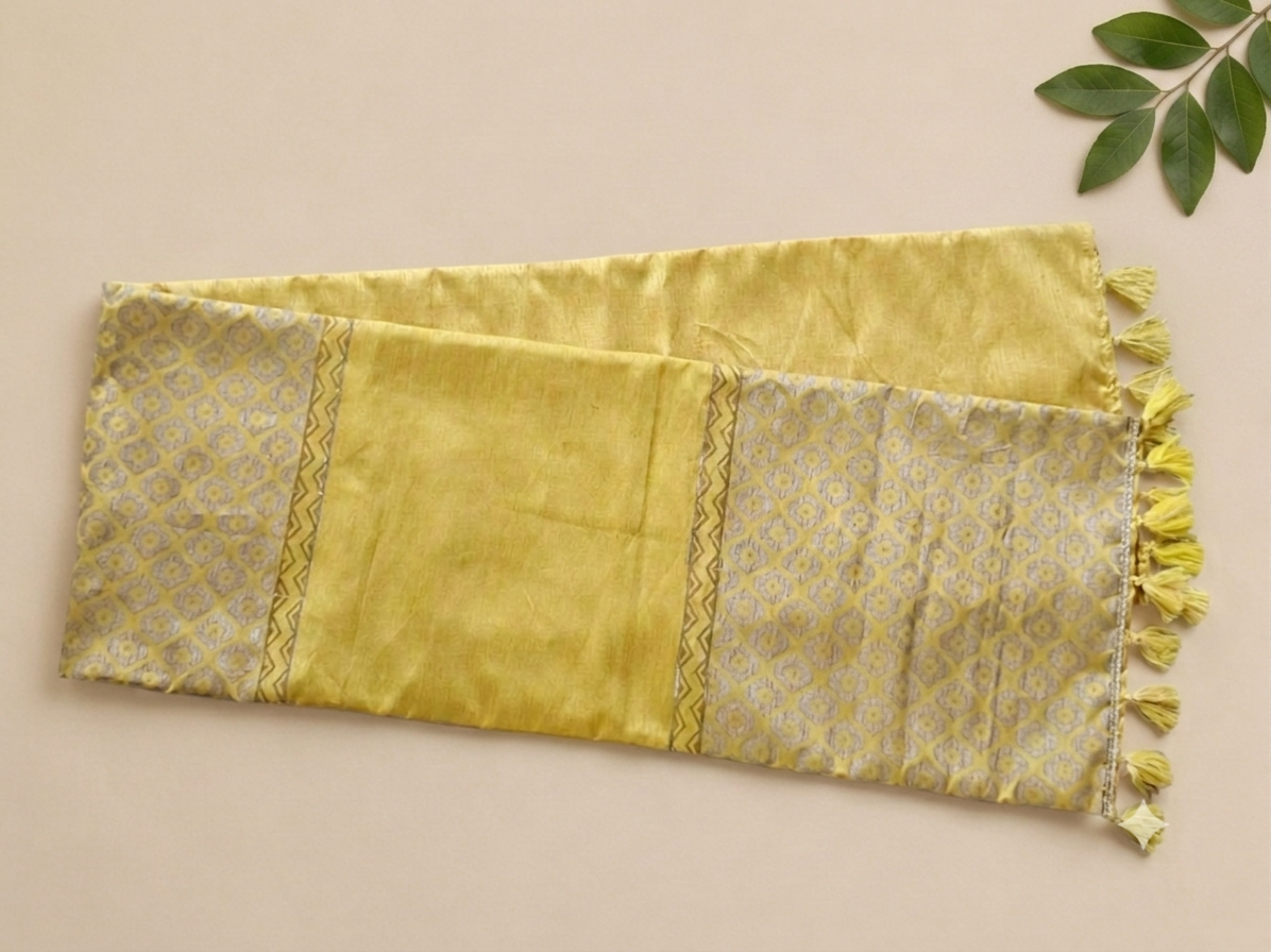 Mughal Boota Silk Table Runner