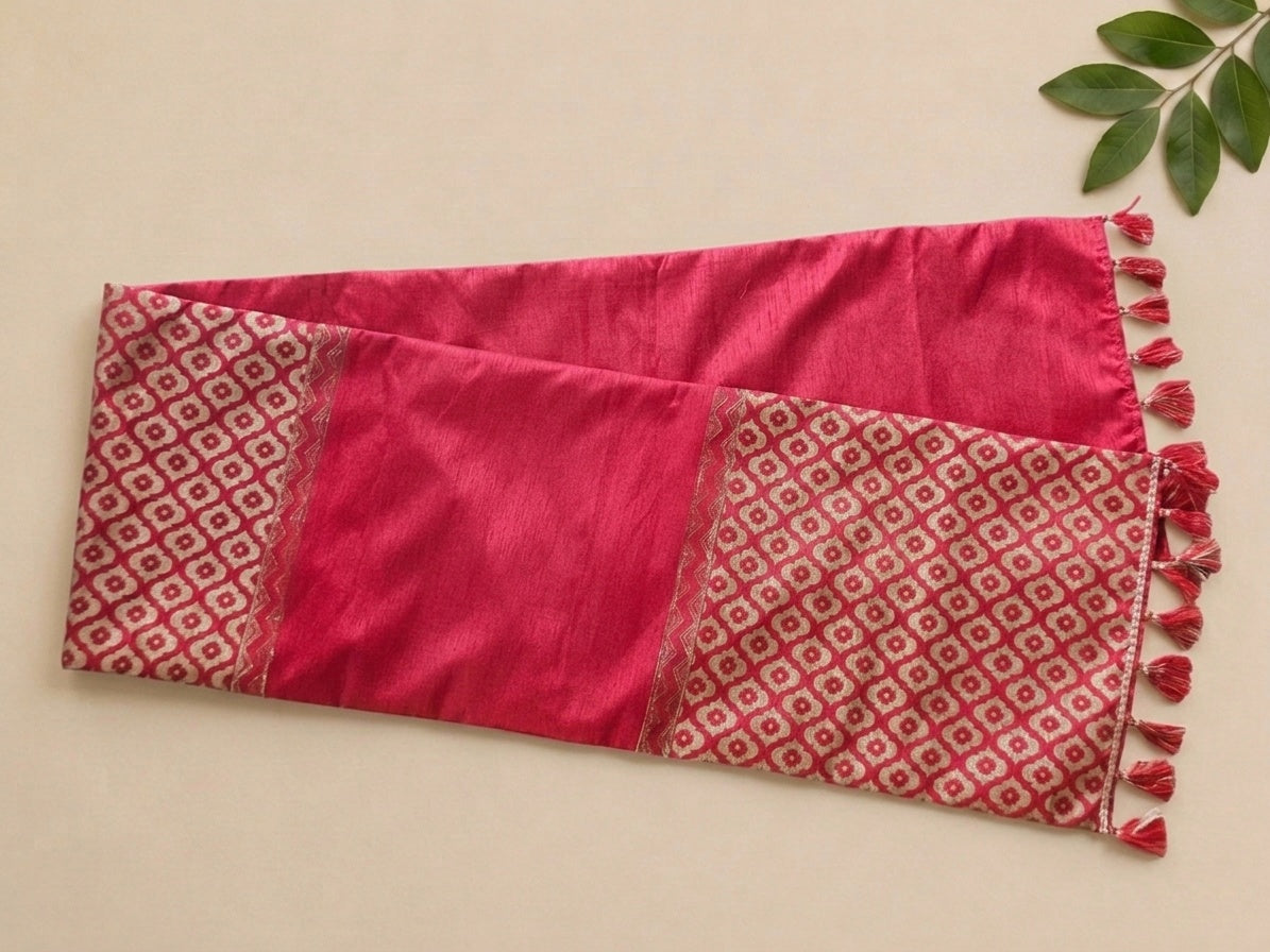 Mughal Boota Silk Table Runner