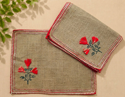 Marigold Jute Table Mats (Set of 6)