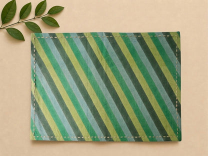 Forest Stripe Canvas Table Mats (Set of 6)