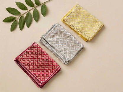 Mughal Boota Silk Table Mats (Set of 6)