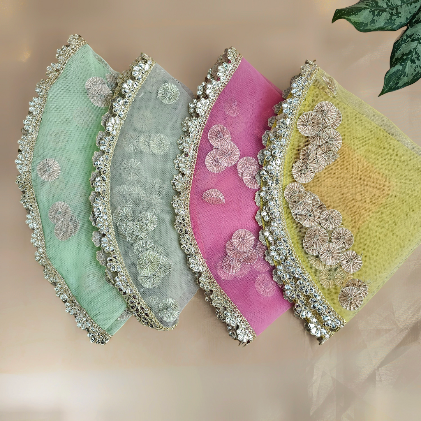 Round Gota Net Tray Cover