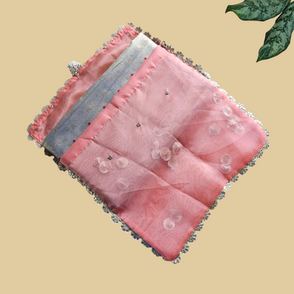 Gota Organza Saree Cover