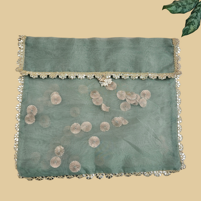 Gota Organza Saree Cover