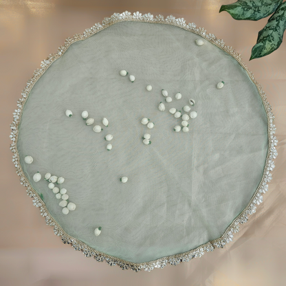 Round Shola Net Tray Cover