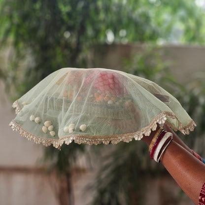 Round Shola Net Tray Cover
