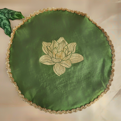 Lotus Silk Tray Cover