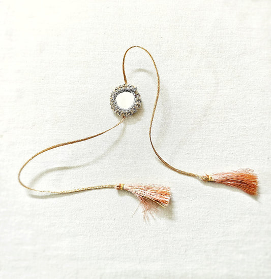 Pink Mirror Rakhi