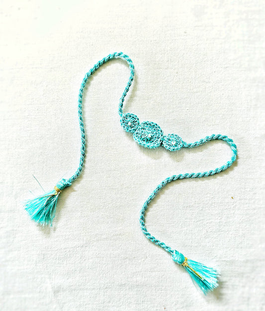 Blue Crochet Rakhi