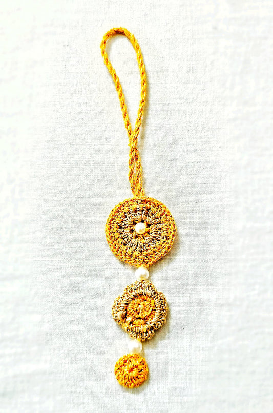 Yellow Crochet Lumba