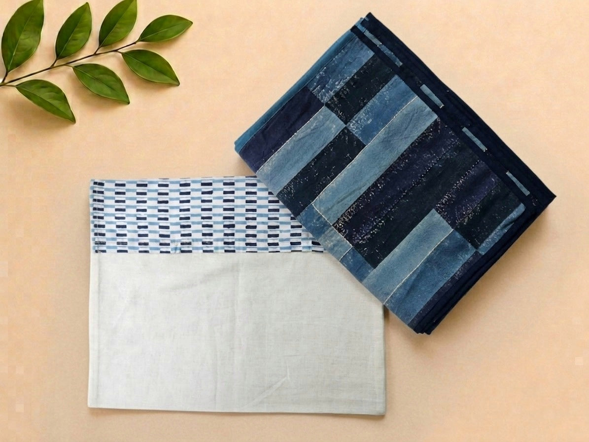 Indigo Brick Canvas Table Mats (Set of 6)