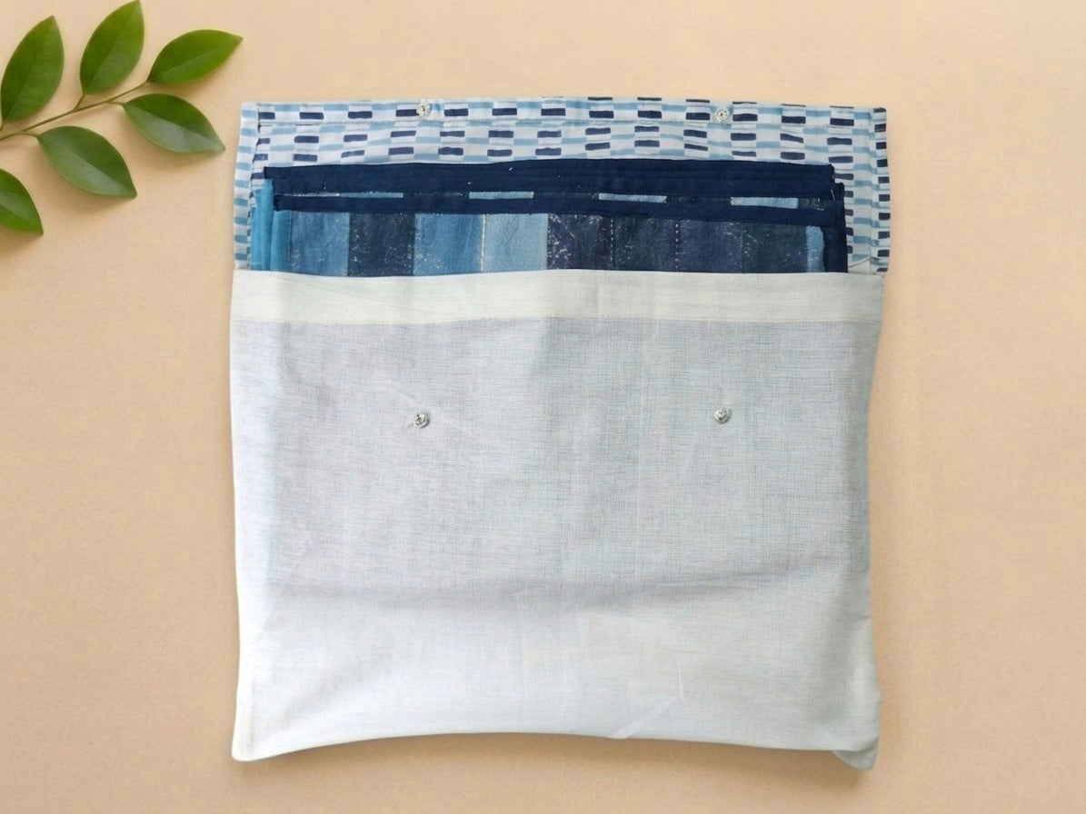 Indigo Brick Canvas Table Mats (Set of 6)