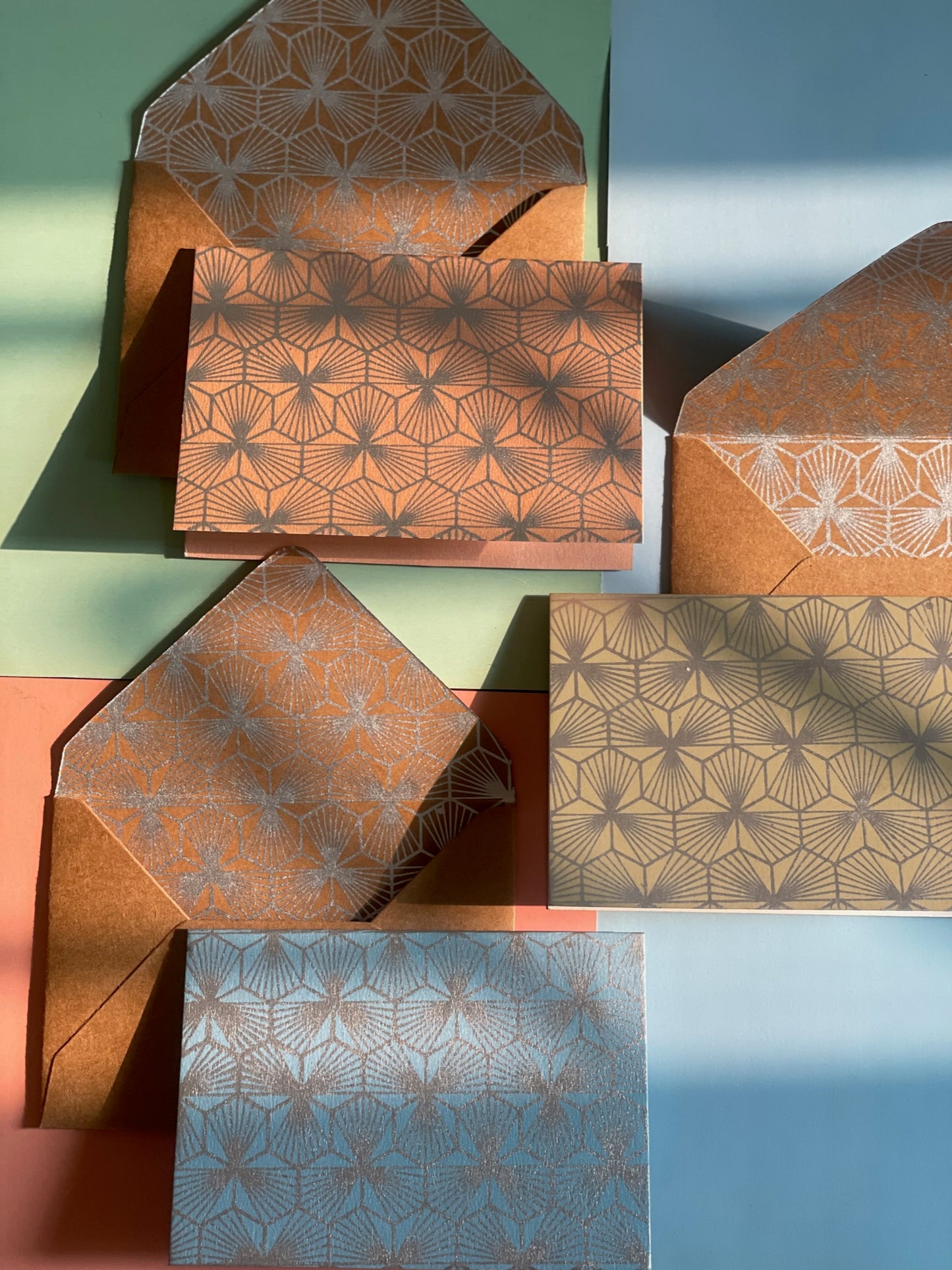 Pyramid Print Greeting Cards (Set of 5)