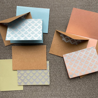 Lotus Print Greeting Cards (Set of 5)