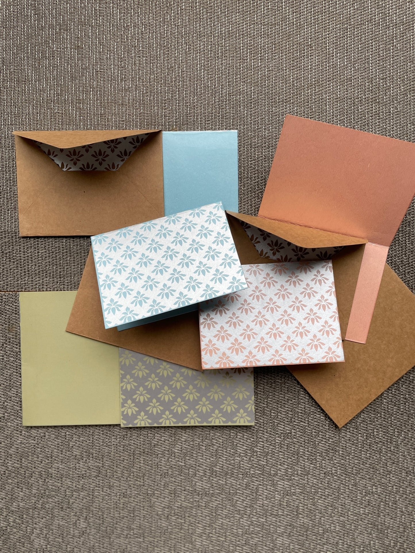 Lotus Print Greeting Cards (Set of 5)