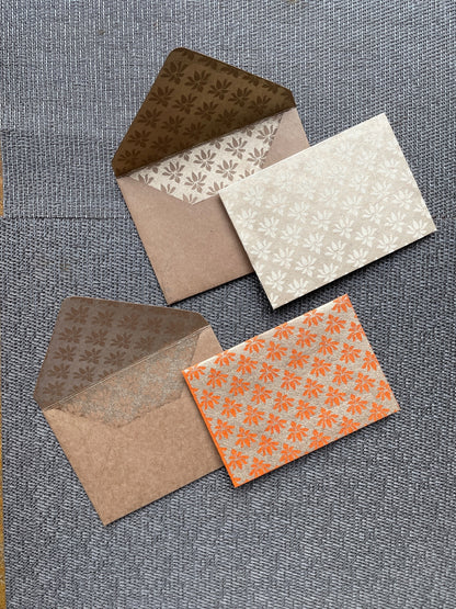 Lotus Print Greeting Cards (Set of 5)