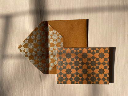 Star Print Greeting Cards (Set of 5)