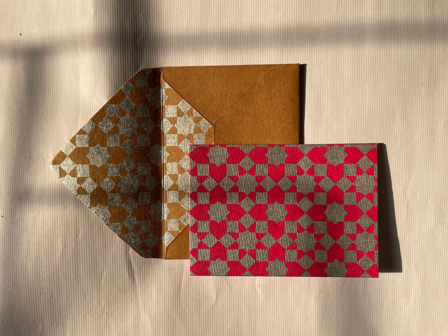 Star Print Greeting Cards (Set of 5)