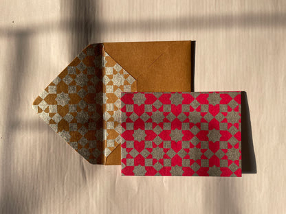 Star Print Greeting Cards (Set of 5)