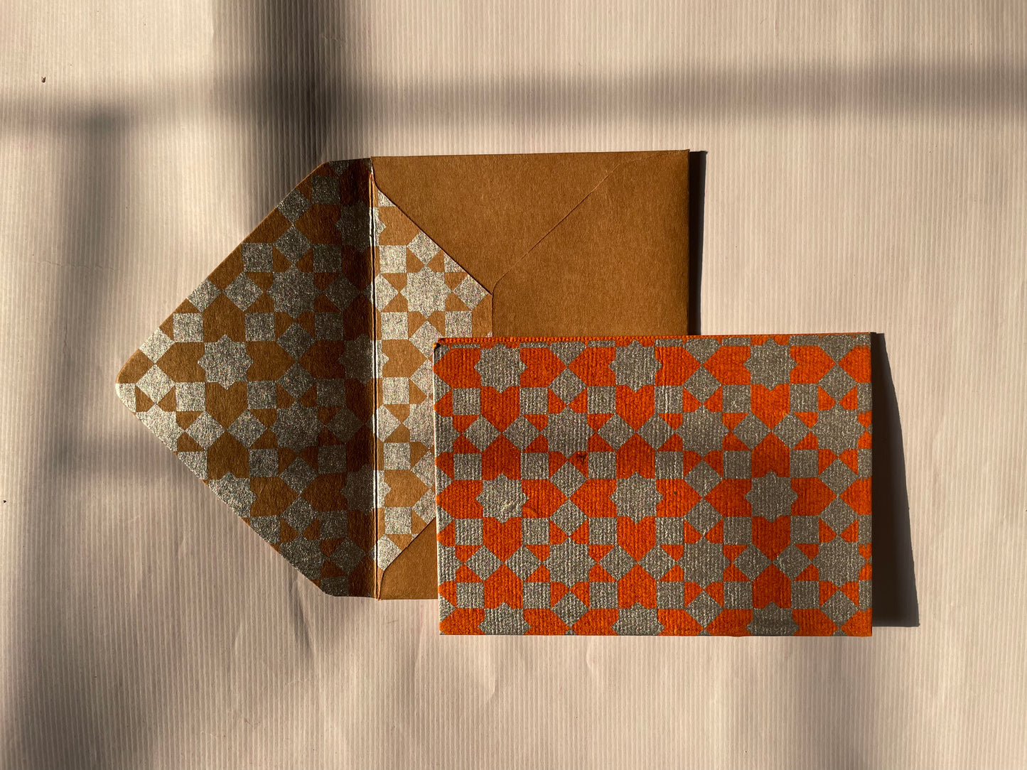 Star Print Greeting Cards (Set of 5)