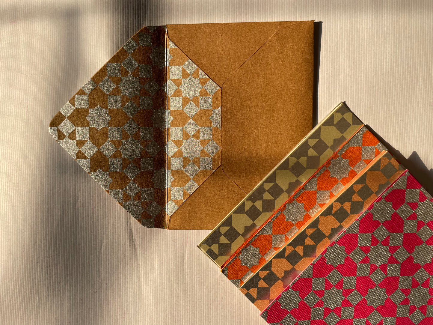 Star Print Greeting Cards (Set of 5)