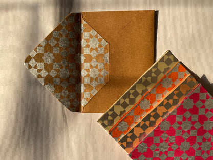 Star Print Greeting Cards (Set of 5)