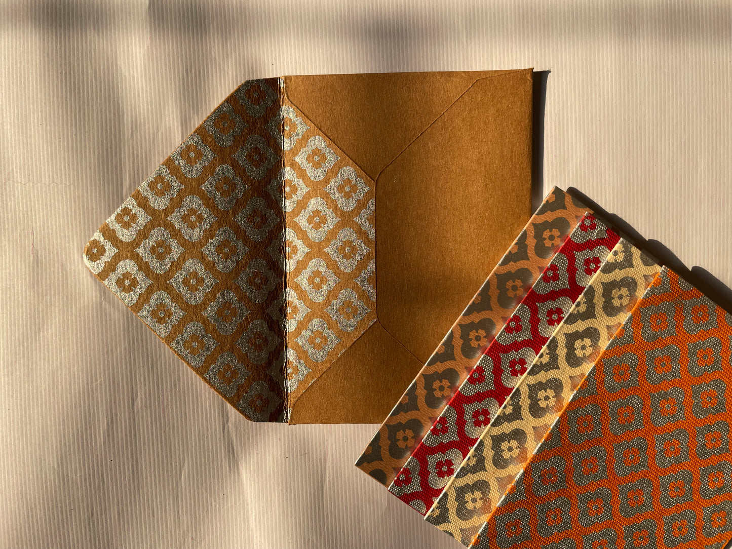 Mogra Print Greeting Cards (Set of 5)