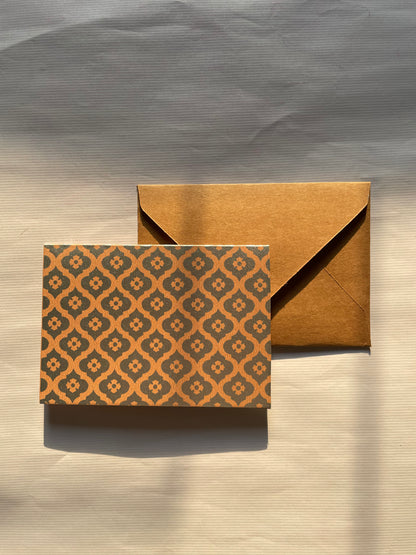 Mogra Print Greeting Cards (Set of 5)