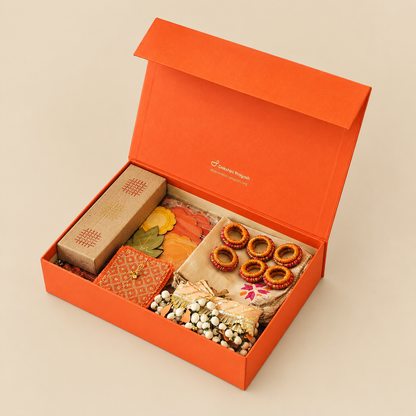 Orange Phulkari Large Hamper