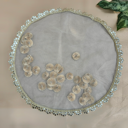 Round Gota Net Tray Cover