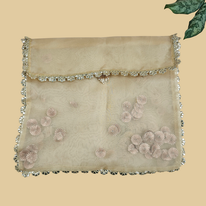 Gota Organza Saree Cover