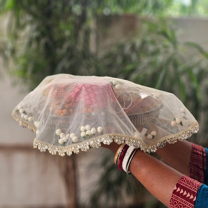 Round Shola Net Tray Cover