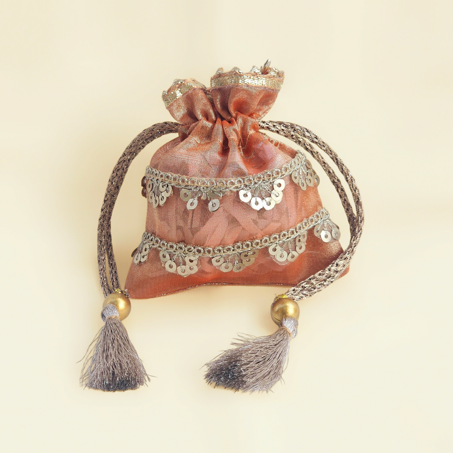 Scallop Tissue Coin Potli