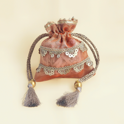Scallop Tissue Coin Potli