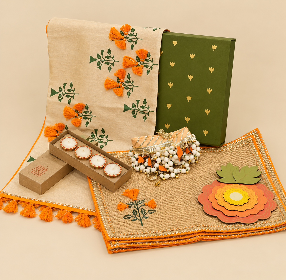Orange Marigold Hamper