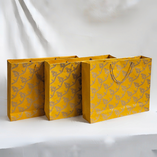 Leheriya Jamdani Gift Bags (Set of 3)