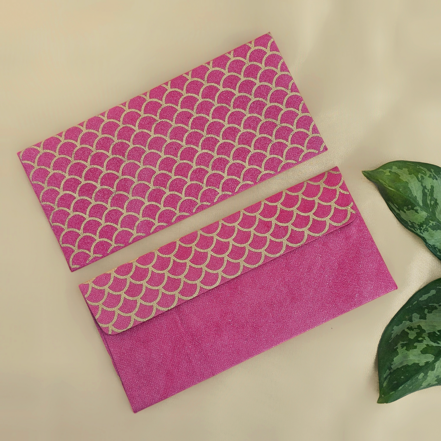 Fish Scale (Outline) Money Envelopes (Set of 5)