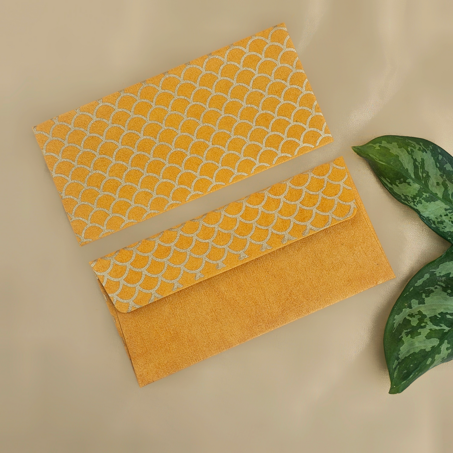 Fish Scale (Outline) Money Envelopes (Set of 5)