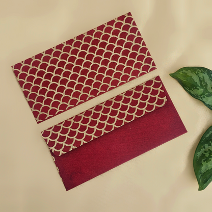 Fish Scale (Outline) Money Envelopes (Set of 5)
