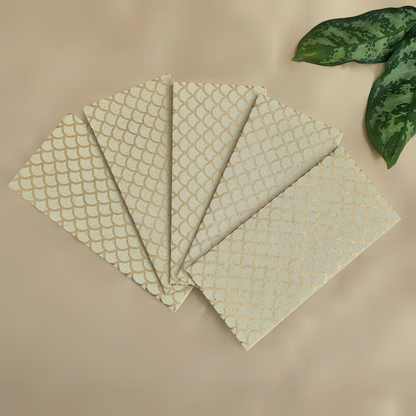 Fish Scale (Outline) Money Envelopes (Set of 5)