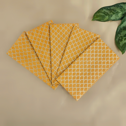 Fish Scale (Outline) Money Envelopes (Set of 5)
