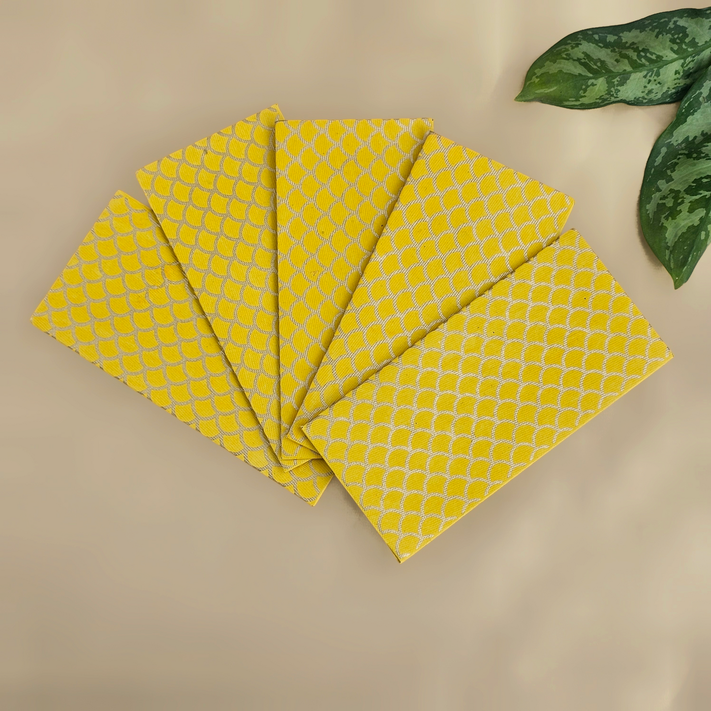 Fish Scale (Outline) Money Envelopes (Set of 5)