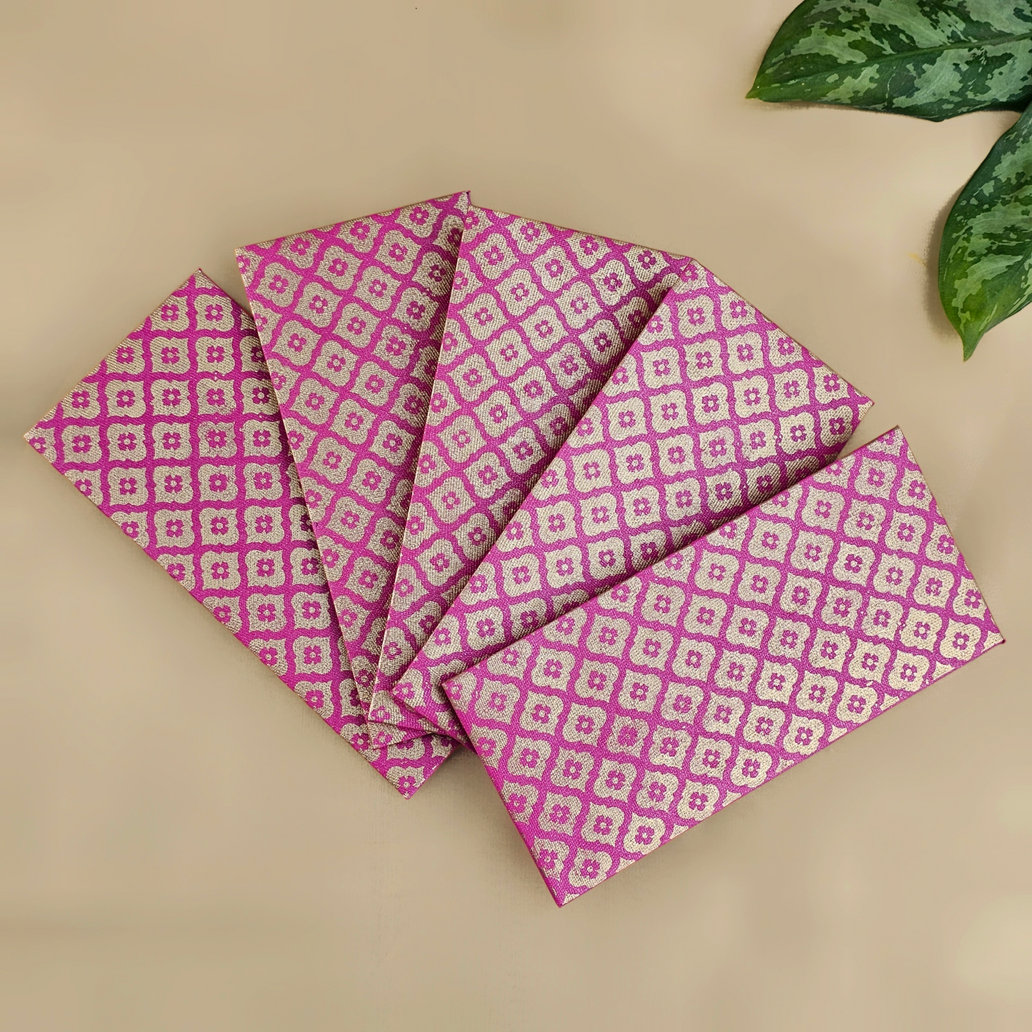 Mughal Boota Money Envelopes (Set of 5)