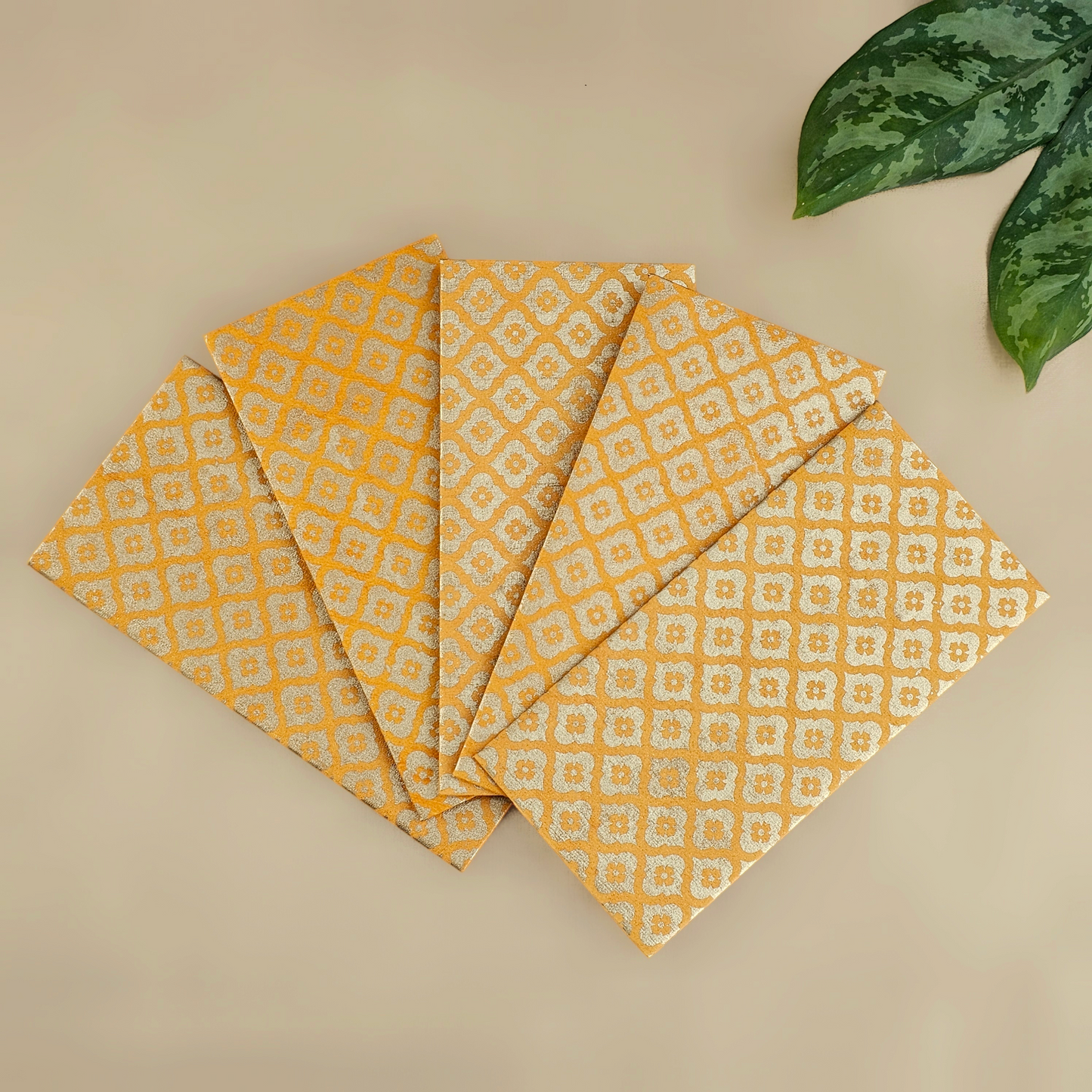 Mughal Boota Money Envelopes (Set of 5)
