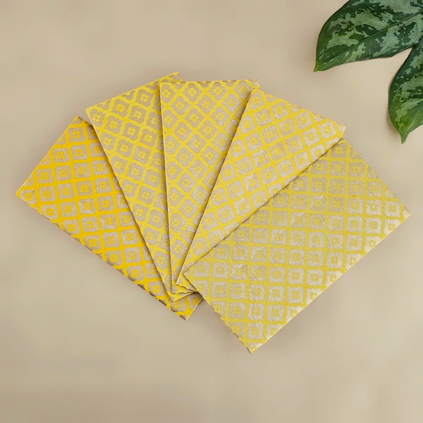 Mughal Boota Money Envelopes (Set of 5)