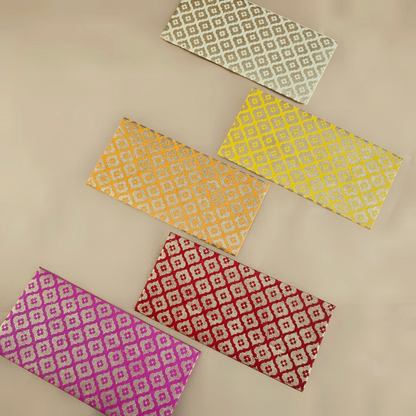 Mughal Boota Money Envelopes (Set of 5)