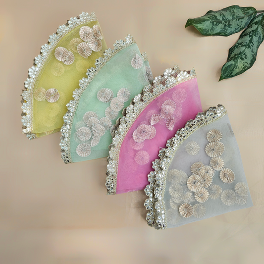 Round Gota Net Tray Cover