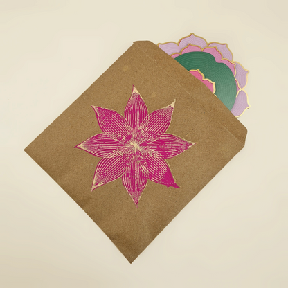 Pink Lotus Rangoli